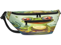 Bolsa de Ombro Divertida em Formato Sapo 38 X 25 9 19 Cm Impermeável Design Pa