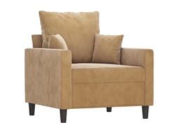 Sofa Chair, Sofa Chairs Vidaxl Marrom Veludo (n/a)