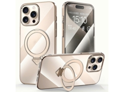 Capa Sulada Para Iphone 15 Pro Max Compatível Com Magsafe Kickstand Transparente Para Pc