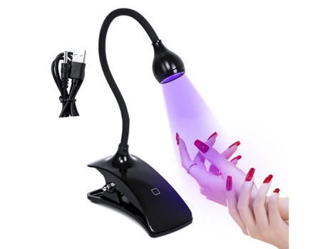 Secador de Luzes de Unhas Led Usb de Toque Uv Lâmpada Ultravioleta Flexível Clip-On Mesa Mini Usb CNRSRS