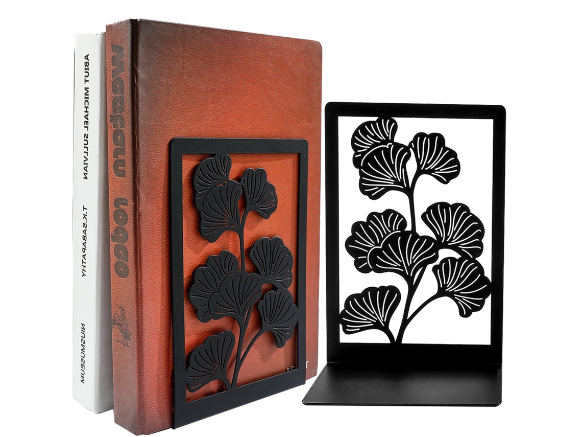 Suporte Para Livros De Metal,serre Livres Para Estante,bloco De Livros Para Escritório,escola Ou Casa Btforus (preto)