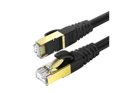 Lurelia Cabo Ethernet Cat8 Rj45 40 Gbps 2000 Mhz 2 M Banhado A Ouro Preto Para Gaming