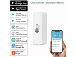 Sensor De Temperatura, Umidade E Higrômetro Wi-fi, Com Notificações Remotas Por Aplicativo Para Uso Doméstico E Em Estufas.