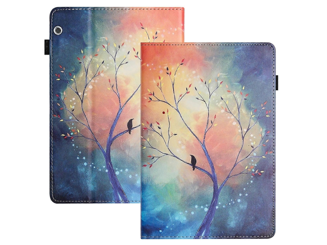 Capa de couro inteligente com textura de lichia Webake para tablet