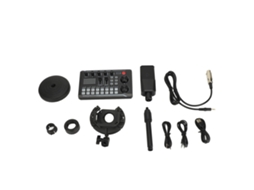 Aetheria pacote de Equipamento de Podcast com Placa de Som e Microfone Condensador Cardióide para Gravação e Transmissão