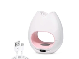 Mini Lâmpada De Unha Led Uv Branca Usb 16w Portátil Em Formato De Rosa Para Unhas De Gel Ly Ebike
