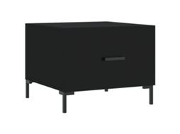 Mesa de Centro 50x50x40 Cm Derivados de Madeira Preto MAISON EXCLUSIVE