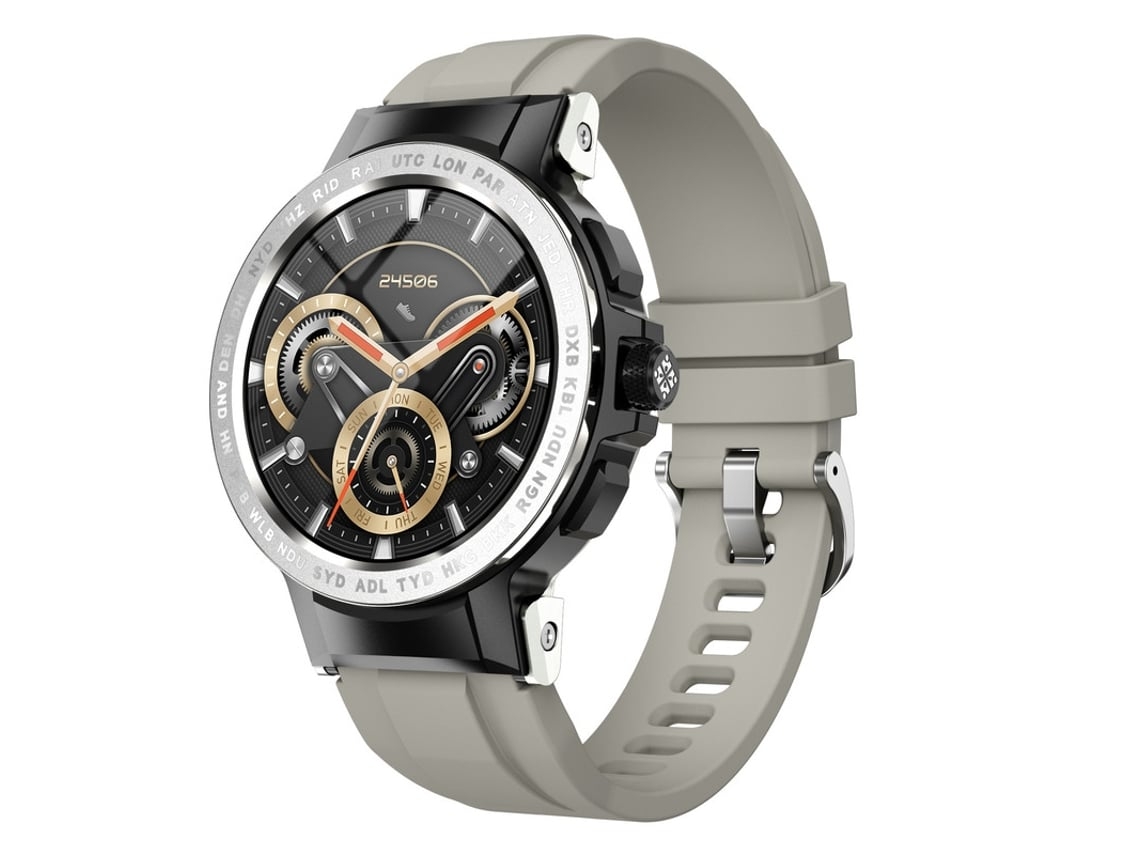 Smartwatches Masculino Rastreador De Fitness Yunzii Ip68 À Prova Dágua Prata Yunzii