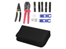 Kit de ferramentas para conector solar com alicate de crimpagem e chaves ajustáveis S/MARCA