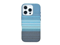 Capa De Seda Real Magnética Para Iphone 16 Pro Max, Azul Céu