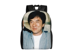 Mochila Jackie Chan T1877 Para Escola E Trabalho, Leve E À Prova Dágua, Mochila Estilosa Para Estudantes E Adultos N1877 Olysi Shop