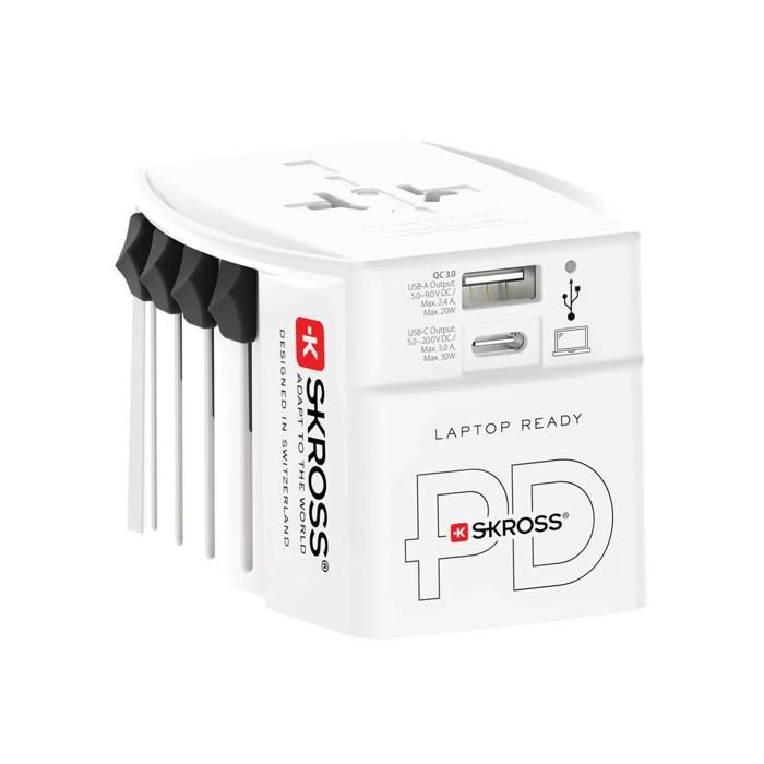 Adaptador de viagem USB CA PD MUV 2025 30 W