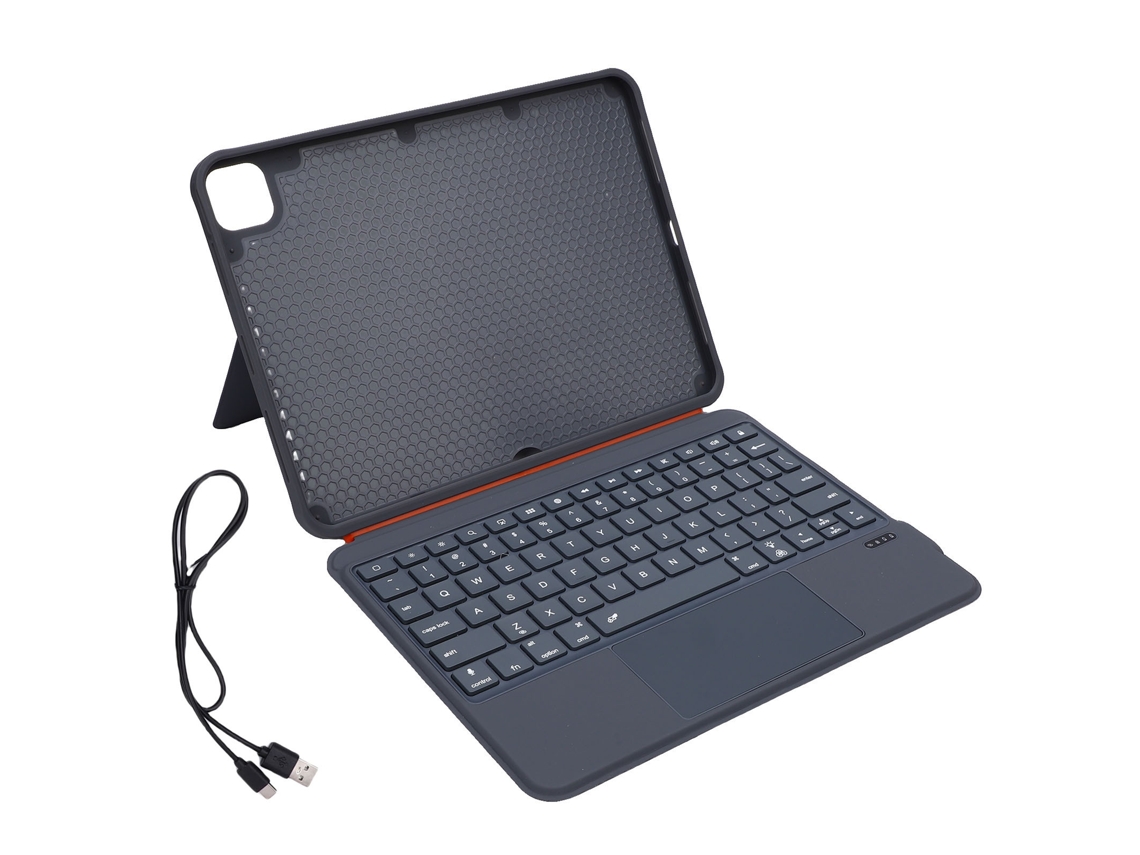 Capa De Teclado Para Tablet Com Trackpad (compatível Com Múltiplos Modelos) Para Ipad 11/10, Pro 1/2/3/4, Air E Outros Dispositivos Ios