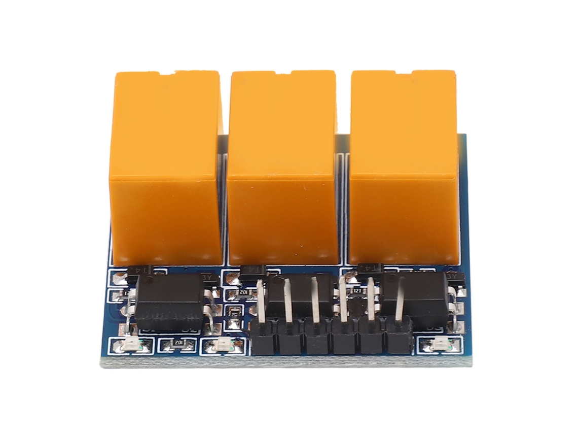 Módulo de relé pequeno de 3 canais DC3.3/5V com indicador de luz e optoacoplador anti interferência | S/MARCA