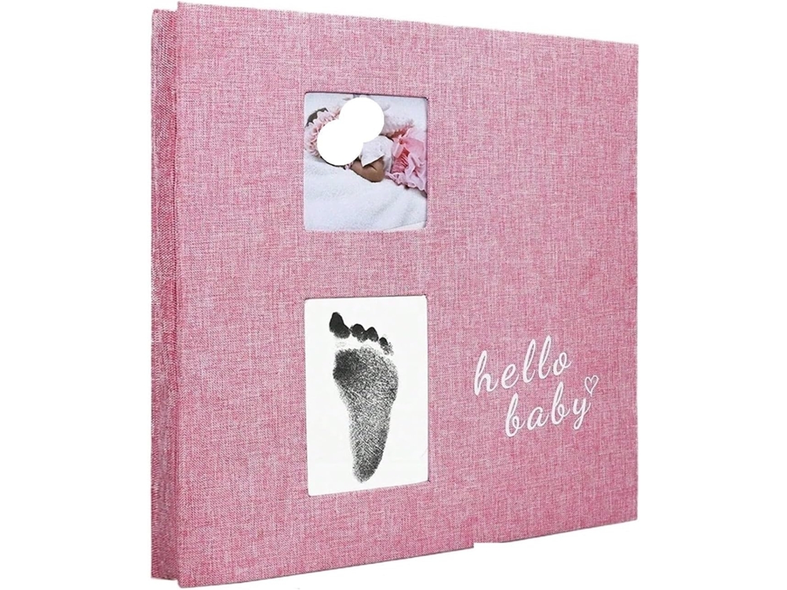 Álbum De Fotos Livre De Memória Autoadesivo 4x6 Conjunto De Clipes Com Impressão Principal Para Fotos (rosa)