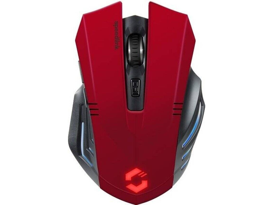 Rato Gaming SPEEDLINK Fortus (2400 dpi - Wireless - Vermelho)