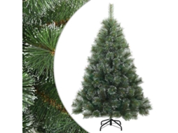 Árvore De Natal Articulada Moderna Com Neve Vidaxl Branco Pvc (150 Cm)