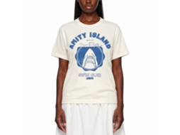 Rockinstone Jaws Movie Amity Island Swim Club Solid Natural Adult T-shirt Size:xxl