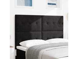 Vidaxl Cabeceira Preto 144 Cm Veludo