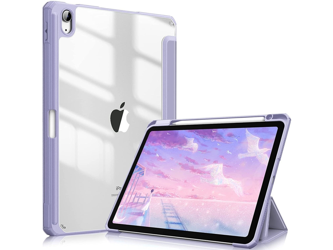 Capa Para Tablet Lurelia, Compatível Com Ipad Pro 11 (2024, Lilás, Tpu, Dobrável Com Suporte, Fixação Magnética