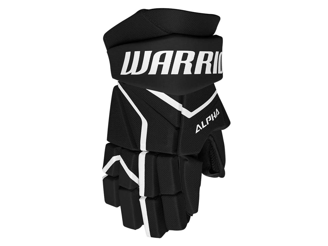 Luvas Júnior de Hóquei no Gelo Alpha Lx2 Comp Preto 12Warrior