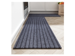 Conjunto De Tapetes De Entrada Ehstmind Antiderrapantes Absorventes Frente Pia Lavável Multicor (100x50x50cm)
