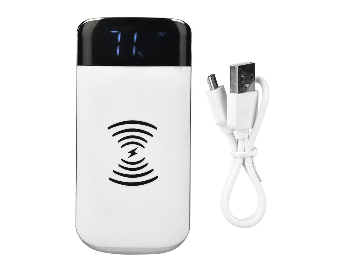 Power Bank de 10000mAh, com carregamento sem fio, rápido, display digital EOOCOO