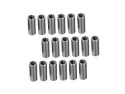 Conjunto De 20 Porcas Cilíndricas Em Aço Inoxidável Com Rosca Precisão E Resistência À Corrosão, Ideais Para Portas De