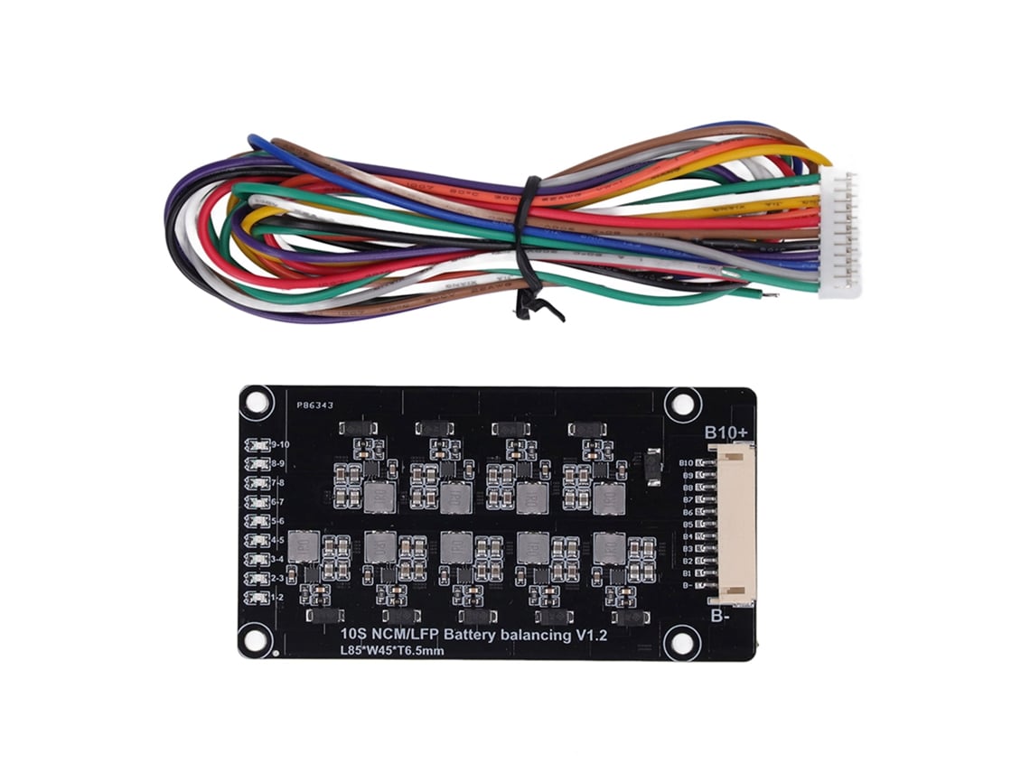 Balanceador de baterias ativo automático 1.2A, 2.0V-4.5V, PCB MOSFET, cabo para baterias de lítio | S/MARCA