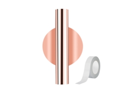 Vaso de Parede com Design Nórdico LAXISCREED em Ouro Rosé, Sem Pregos, Fita Doble Face, Formato Redondo