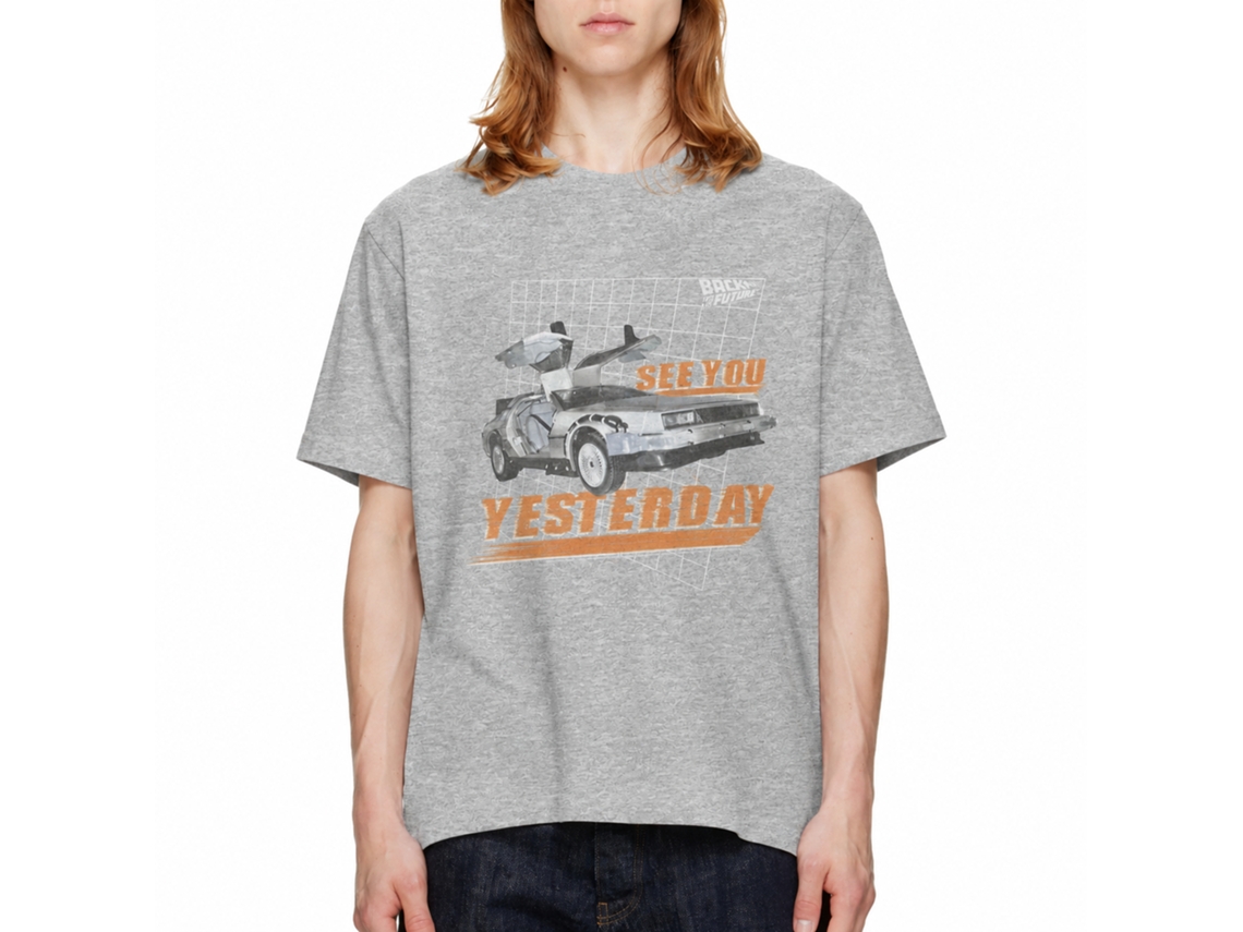 Rockinstone Back To The Future Movie See You Heather Gray Adult T-shirt Size:xxxl