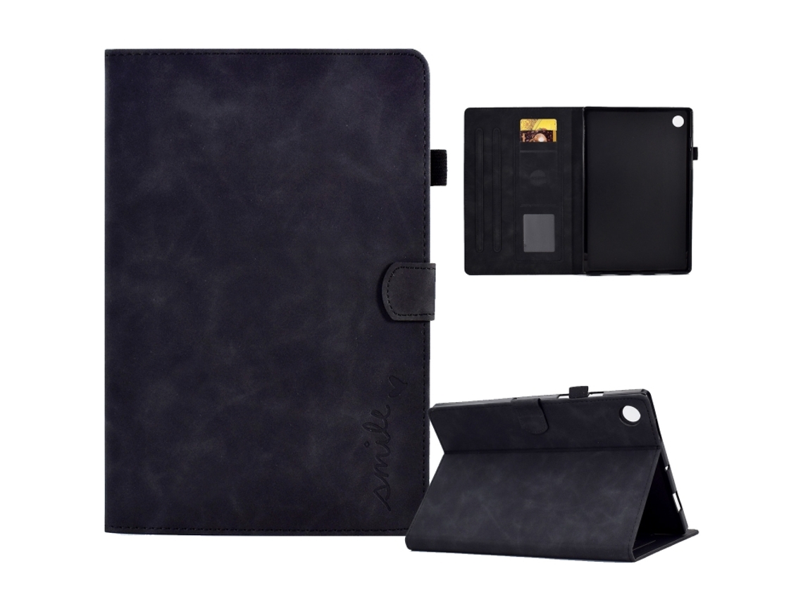 Capa Protetora Halinuia Para Lenovo Tab M10 3ª Geração Estojo De Couro Com Relevo De Sorriso