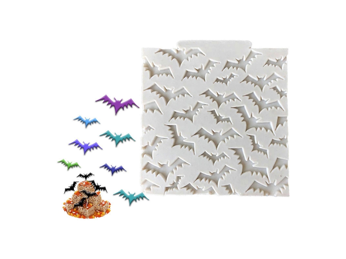 Moldes De Silicone Para Chocolate Em Formato De Caveira, Morcego E Espectro, Ideais Para Decorar Bolos, Cupcakes E Pasta Americana. Perfeitos Para Con