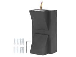 Lâmpada de Parede Exterior Led À Prova D'água 12w Aluminum Up Down Double Head Jardim | S/MARCA
