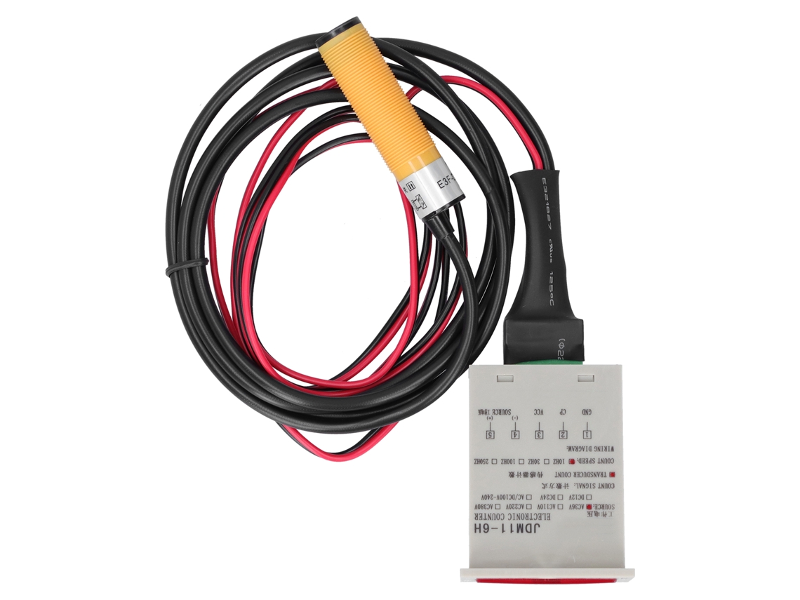 Contador Digital De Tela Industrial Com Sensor Eletrônico Automático Bem‑6h‑30e4‑ctac36v