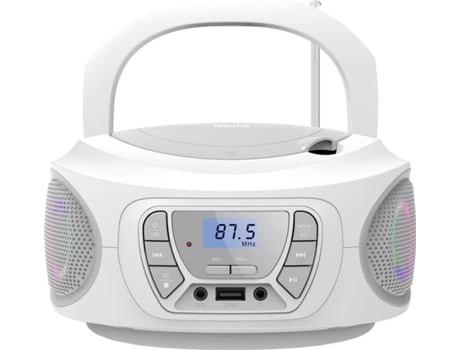 Rádio Boombox  Boom One (Branco - Digital - Bluetooth)