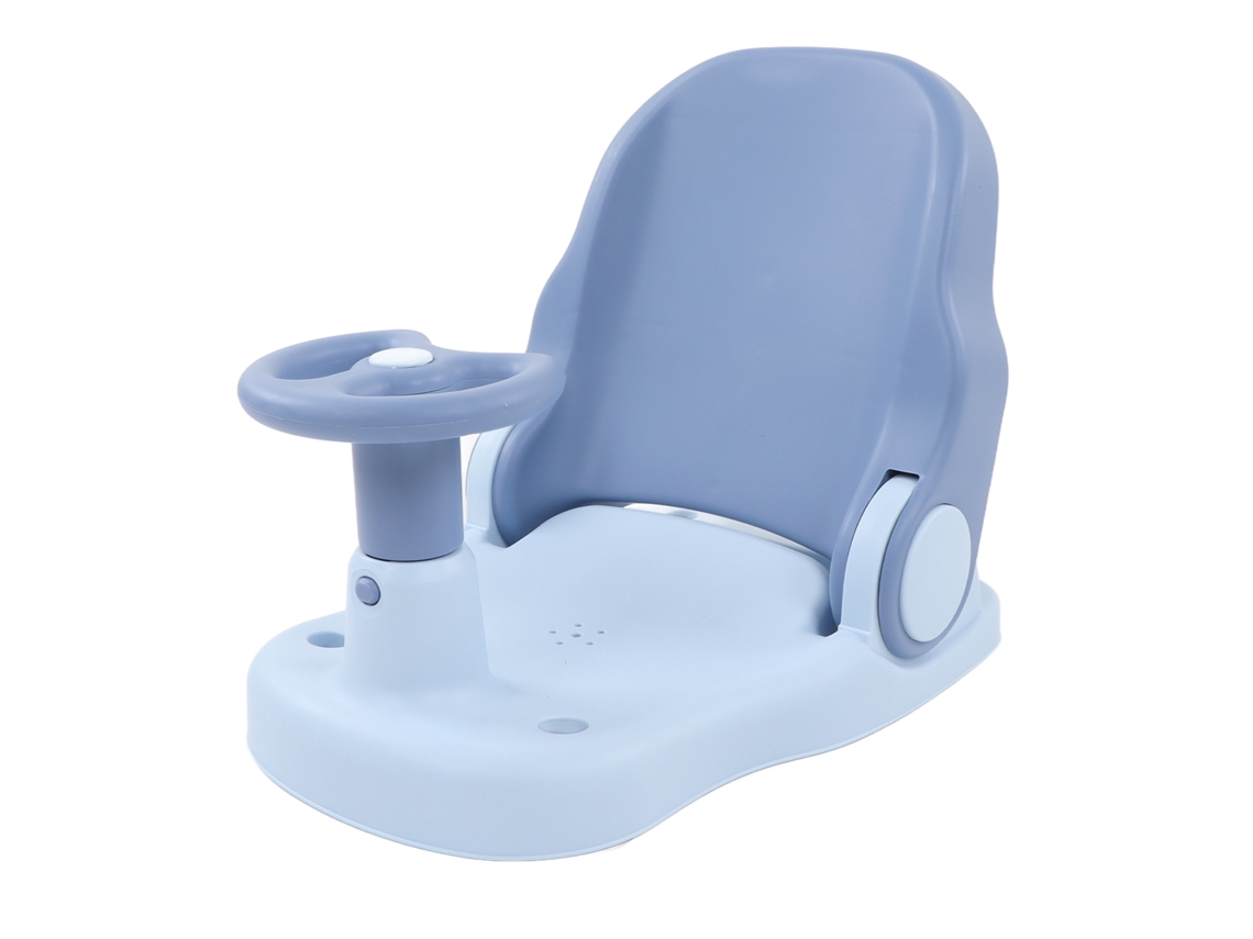 Mali assento de Banho para Bebê Antiderrapante Seguro Ajustável Pp Tpe Infantil Toddler Azul