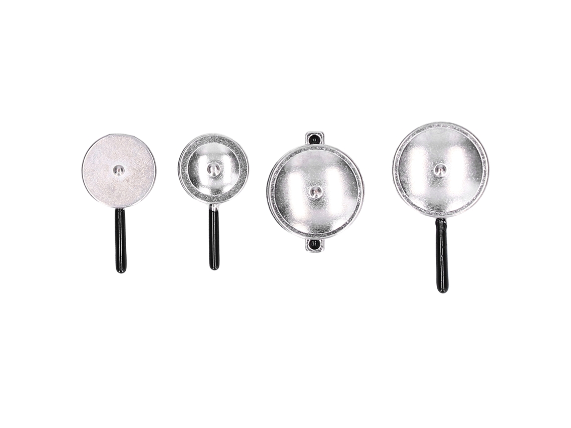 Primerox pote de Metal Prata 1:12 para Casinha de Bonecas Acessório Cozinha Miniatura