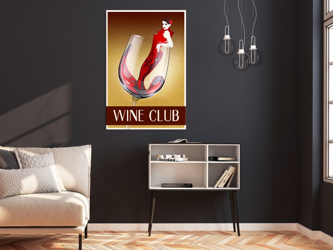 Quadro ARTGEIST Wine Club (1 Part) Vertical (20x30)