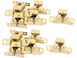 Novo Lon0167 Armário Closet Porta De Com Fecho Duplo Rolo E Esfera Alta Eficácia 48x 30x 20mm Tom Dourado 10 Peças Id