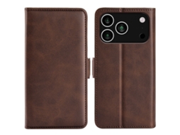 Capa Carteira Premium Skalo Para Iphone 17 Pro - Marrom