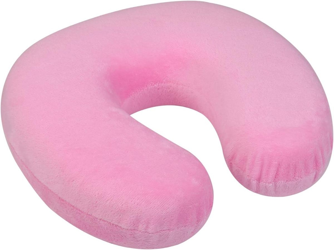 Lurelia Almofada Banho, Espuma Viscoelástica, Ergonómica, Removível, 12v Carro, Presente, Banheira Spa, 28x28x9cm, Rosa