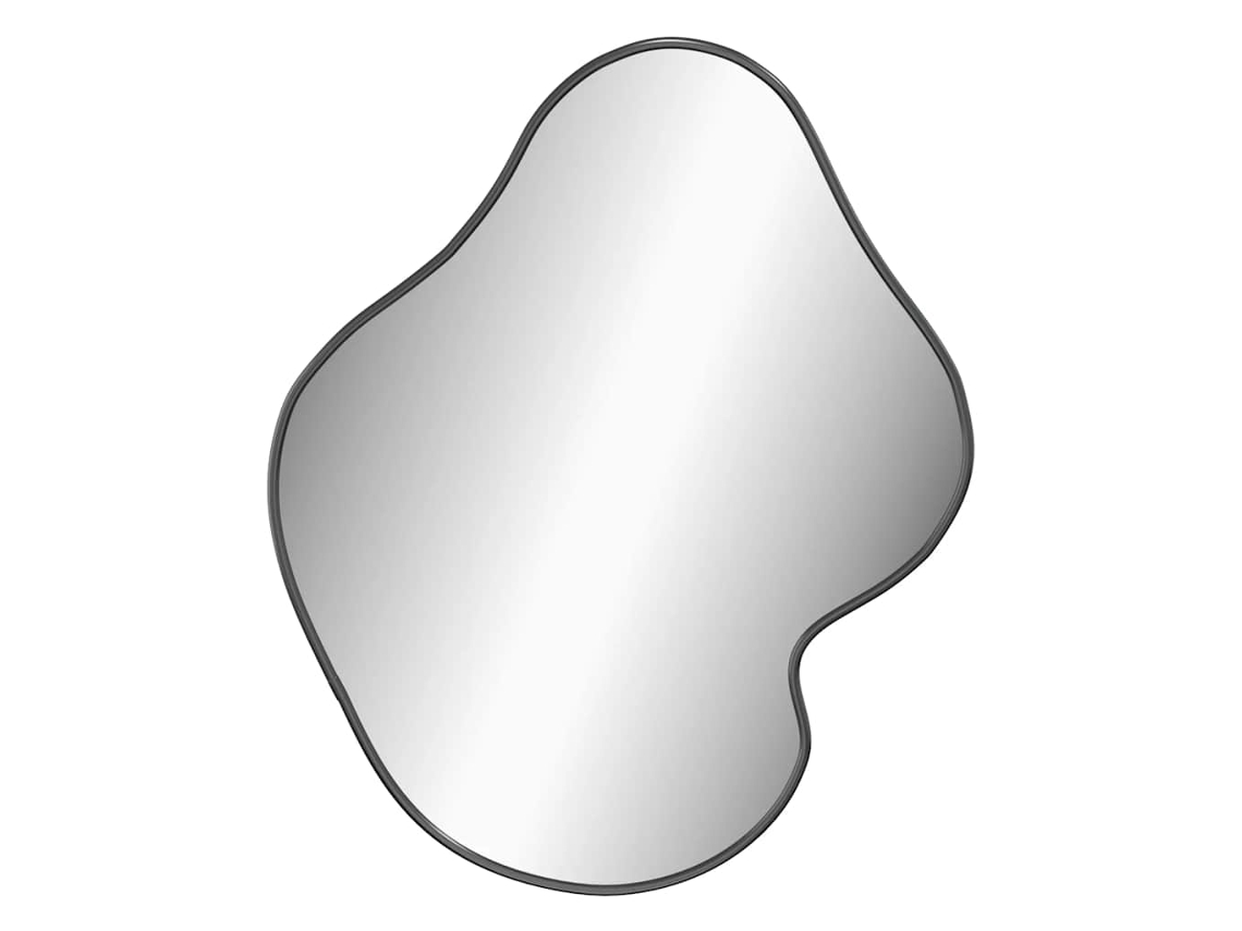 Wall Mirror, Wall Mirrors Vidaxl Preto Vidro (50 X 40 Cm)