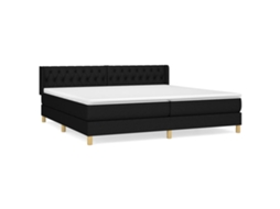 Box Spring Bed, Box Spring Beds Vidaxl Preto Tecido (200 X 200 Cm)