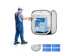 Cabine De Pintura Portátil Design Dobrável 760 X 770 X 780 Mm Branco Vevor
