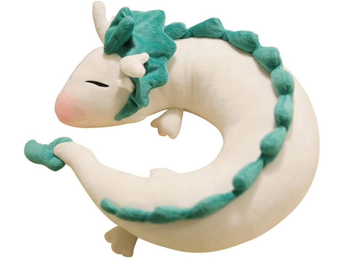 Almofada De Pescoço De Dragão Branco Fofo De Anime Em Forma De U Para Viagem Slowmoose