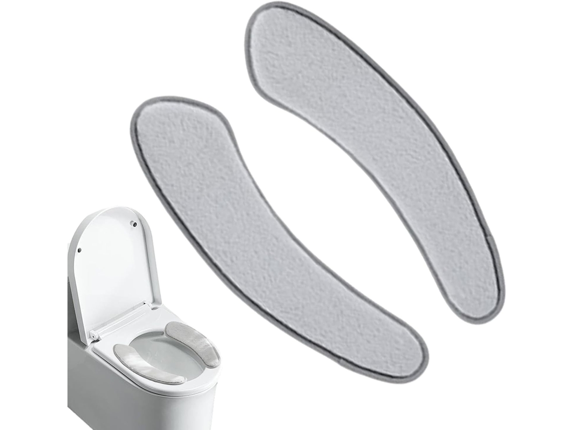 Almofada Para Assento Sanitário, Autoadesiva, Lavável, Com Alça Dupla, Divisória Macia, Tapete Para Assento Sanitário,