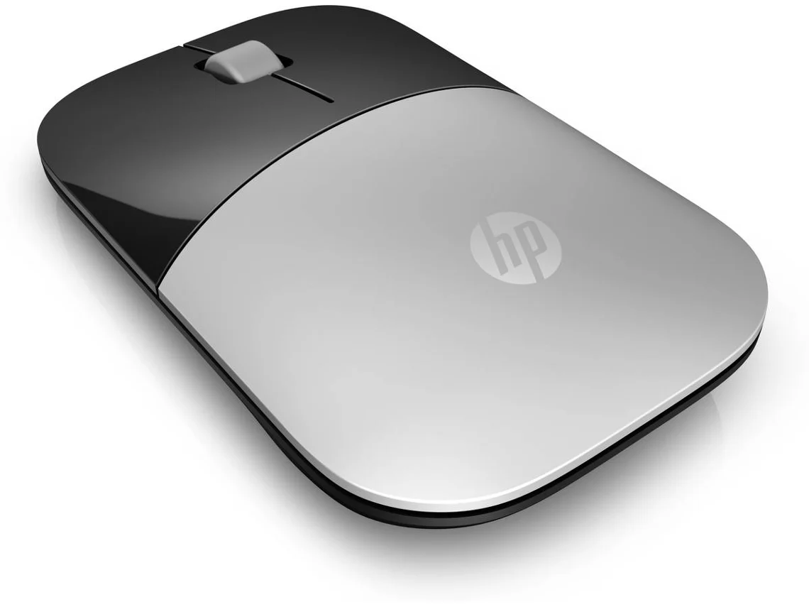 Rato HP Z3700 (Wireless - Regular - 1200 dpi - Prateado)