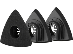 Conjunto De 3 Discos Abrasivos Triangulares Oscilantes Para