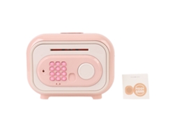 Primerox cofrinho Eletrônico com Senha Rolagem Automática para Crianças Meninos Meninas Rosa
